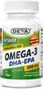 Deva Vegan Omega-3 DHA EPA 500 mg Potency Carrageenan Free 60 Softgels
