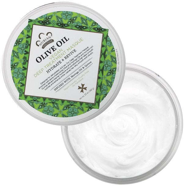 Olive Oil, Vegan Deep Treatment Masque, 12 oz (340 g), Nubian Heritage,NUBIAN HERITAGE,OxKom
