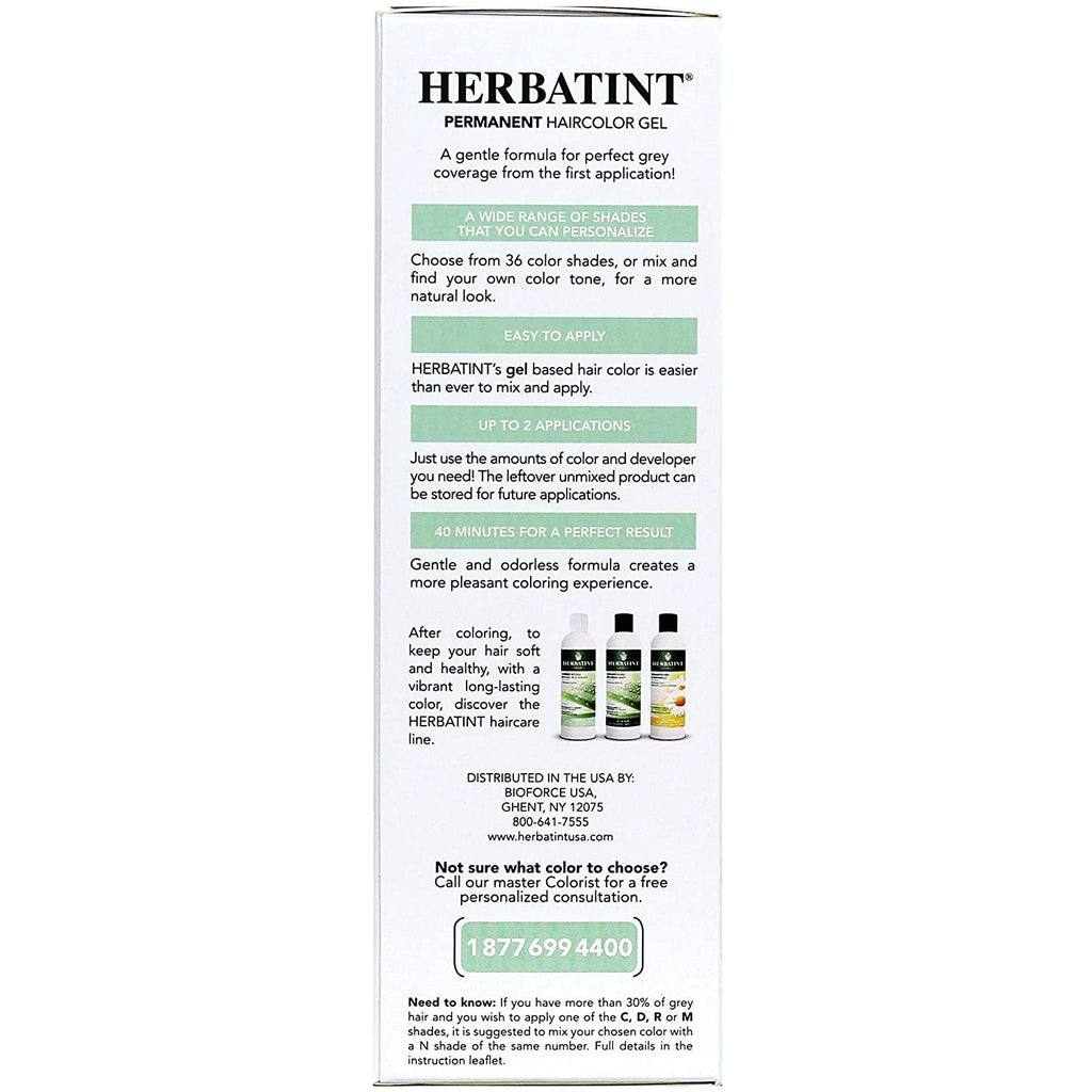 Herbatint Permanent Herbal Haircolour Gel 7R Copper Blonde - 135 ml,HERBATINT,OxKom