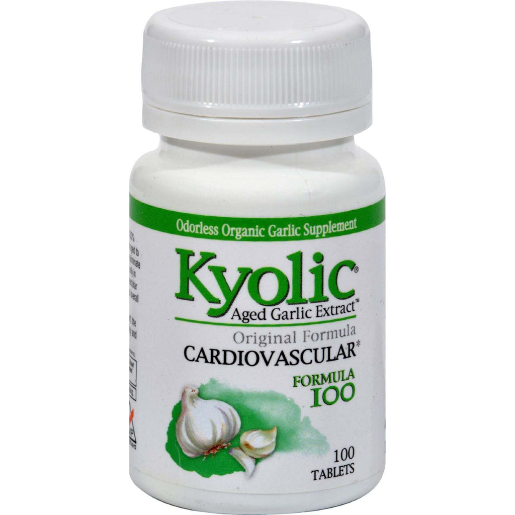 Kyolic Aged Garlic Extract Cardiovascular Formula 100 - 100 Tablets,KYOLIC,OxKom