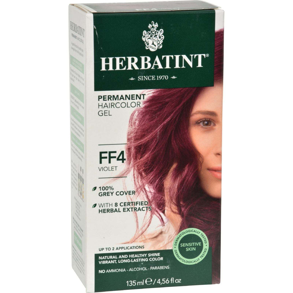 Herbatint Permanent Herbal Haircolour Gel FF4 Violet - 1 Kit,HERBATINT,OxKom