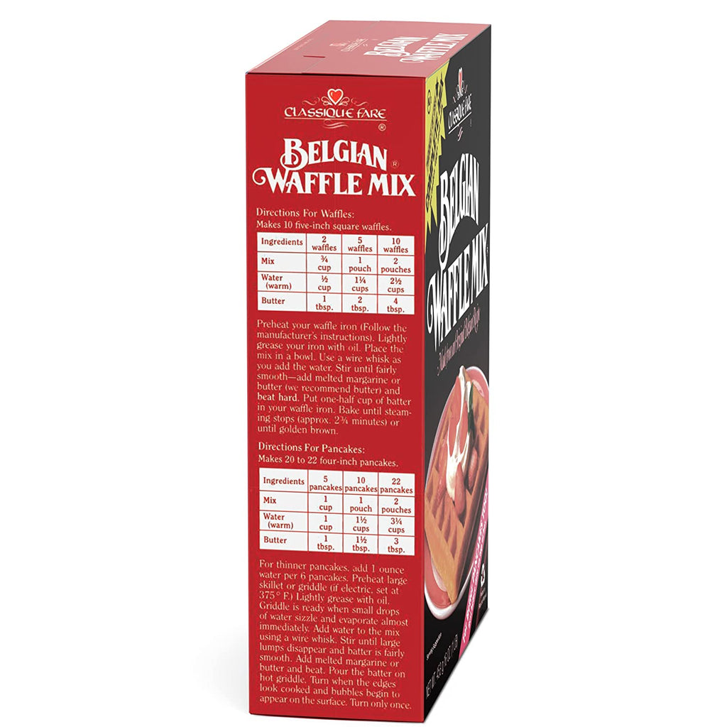 Classique Fare Belgian Waffle Mix 6 oz.