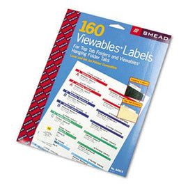 Viewables Color Labeling System, Label Pack Refill, 3 1/2 Inch, White,SMEAD MANUFACTURING CO.,OxKom