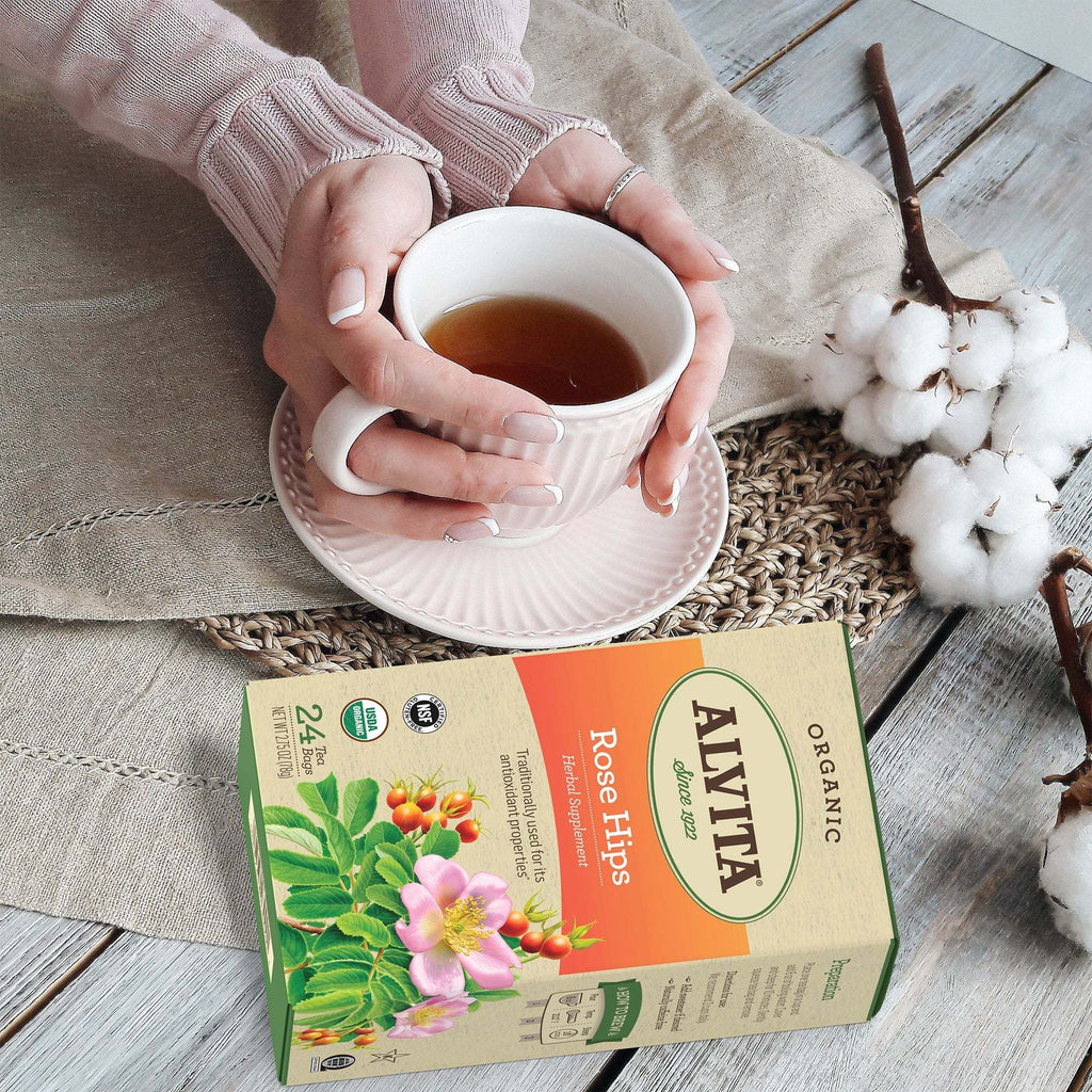 Alvita Tea - Organic - Rose Hips Herbal - 24 Tea Bags,ALVITA,OxKom