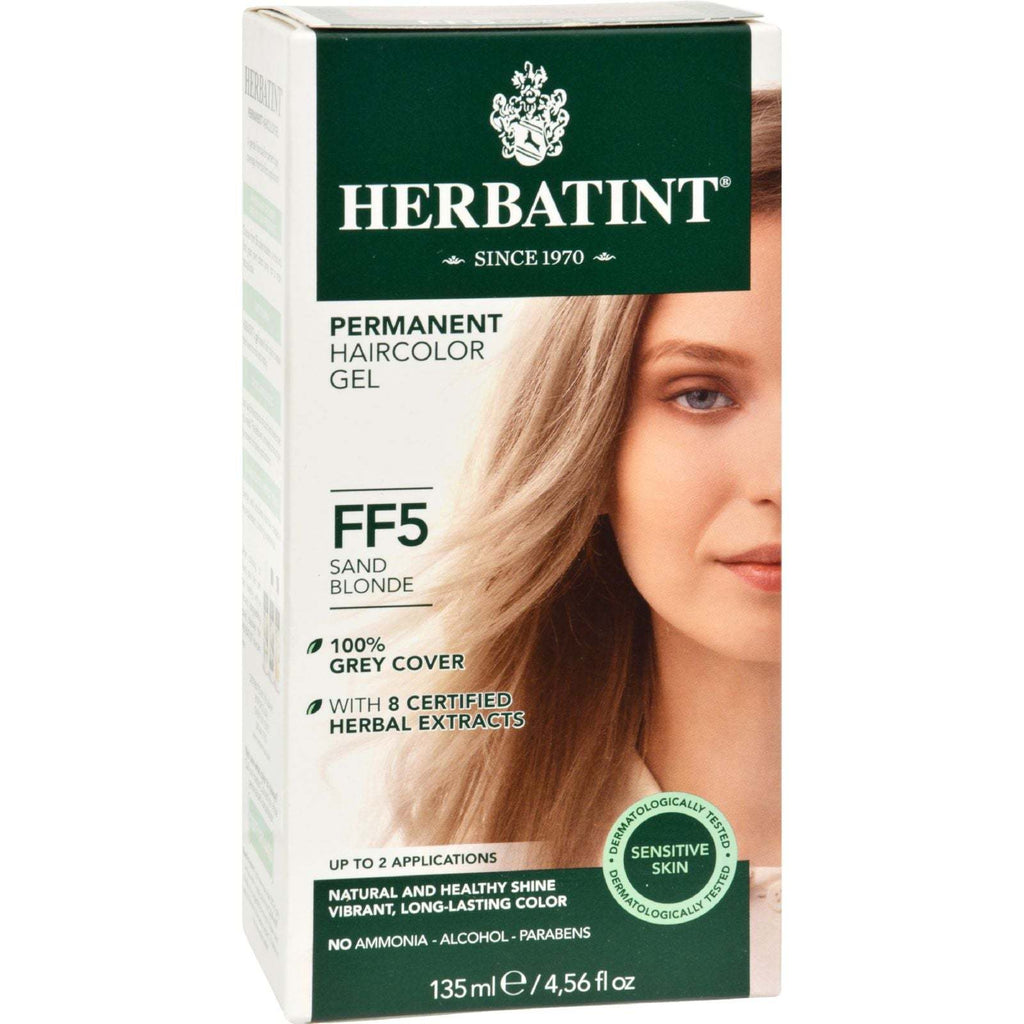 Herbatint Permanent Herbal Haircolour Gel FF5 Sand Blonde - 1 Kit,HERBATINT,OxKom