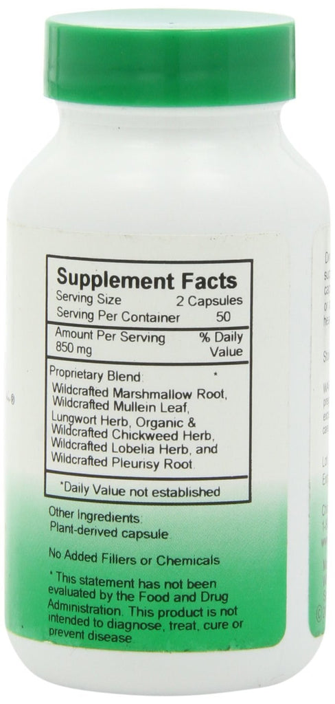 DR.CHRISTOPHER'S FORMULAS Christopher'S Lung & Bronchial 450 Mg 100 Veg Caps