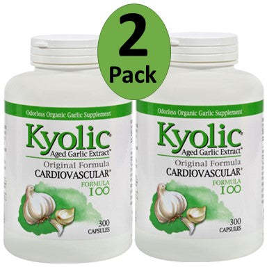 Kyolic Aged Garlic Extract Cardiovascular Original Formula 100 - 300 Capsules,KYOLIC,OxKom