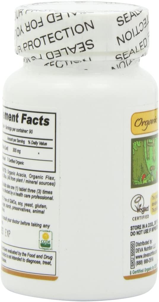 Deva Vegan Ginkgo Biloba - Organic 90 Tabs