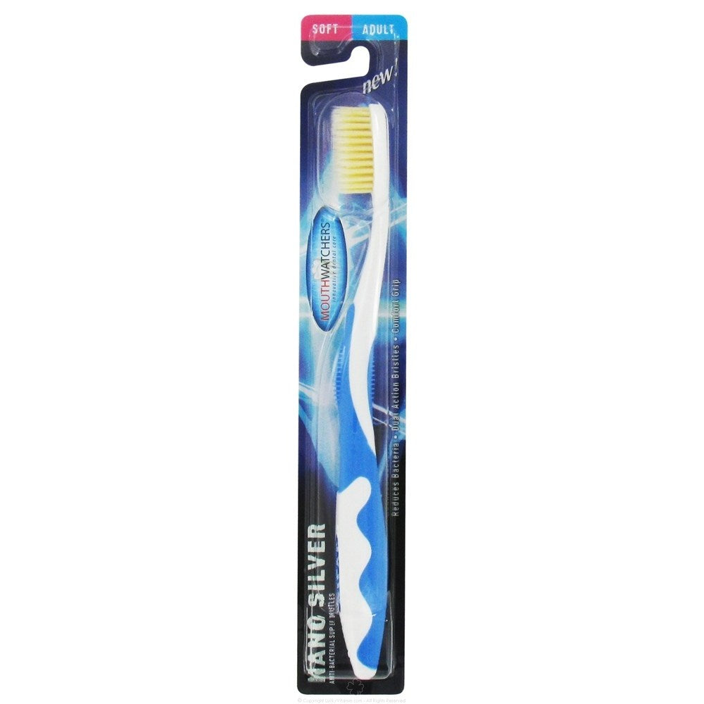 Mouth Watchers Antibacterial Adult Toothbrush Display Case - Blue - 0,MOUTH WATCHERS,OxKom