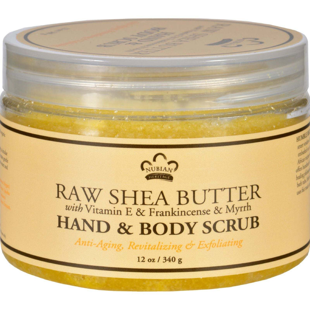 Nubian Heritage Hand and Body Scrub - Vitamin E&Frnk - 12 oz,NUBIAN HERITAGE,OxKom