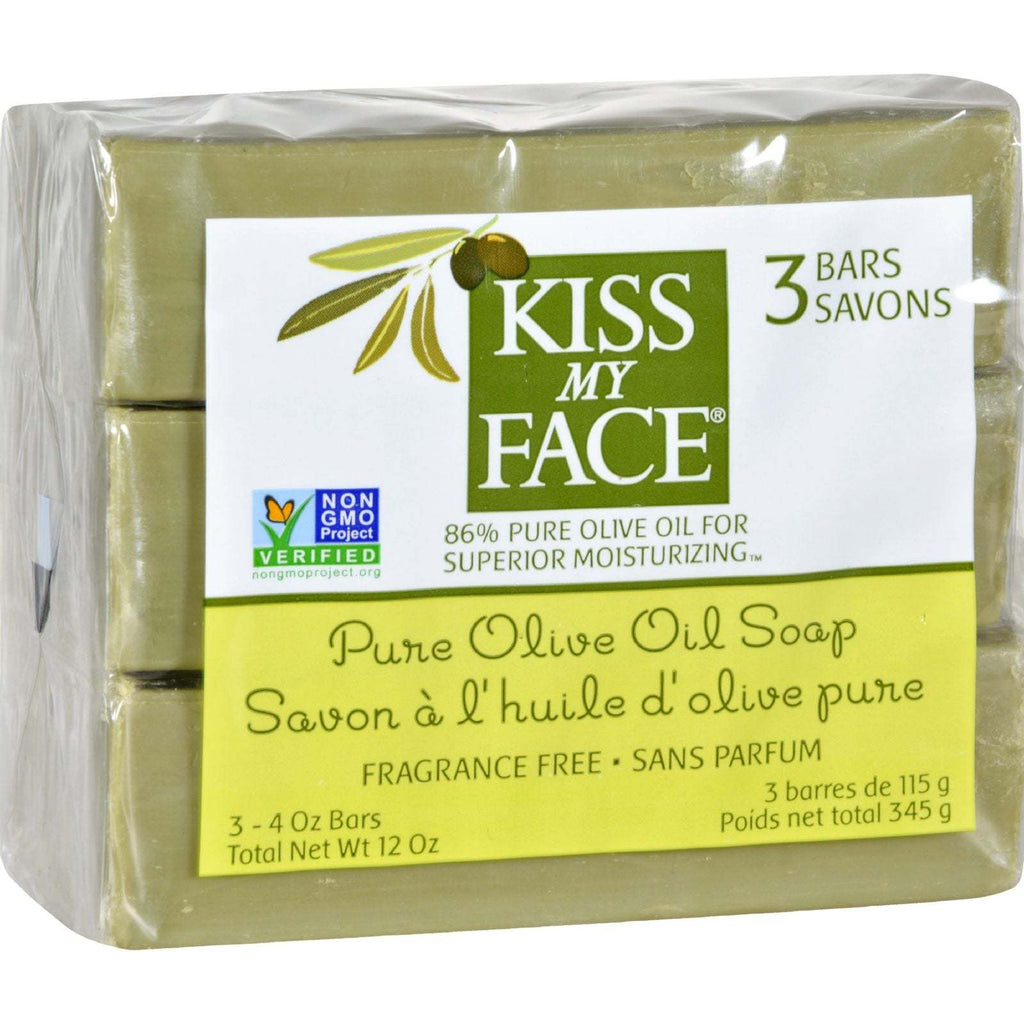 Kiss My Face Pure Olive Oil Moisturizing Soap -  - 4 oz,KISS MY FACE,OxKom