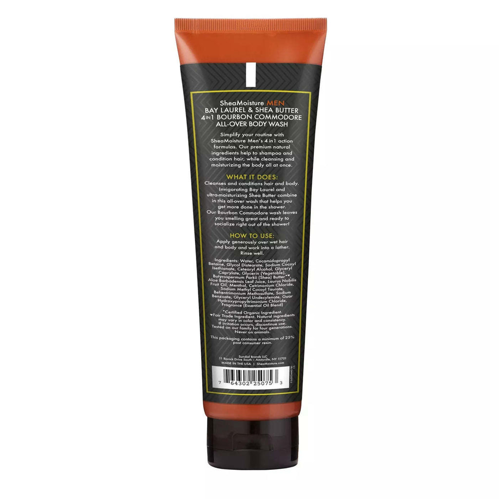 Shea Moisture Bourbon Commodore 4-in-1 All-Over Wash 10.3 oz,SheaMoisture,OxKom