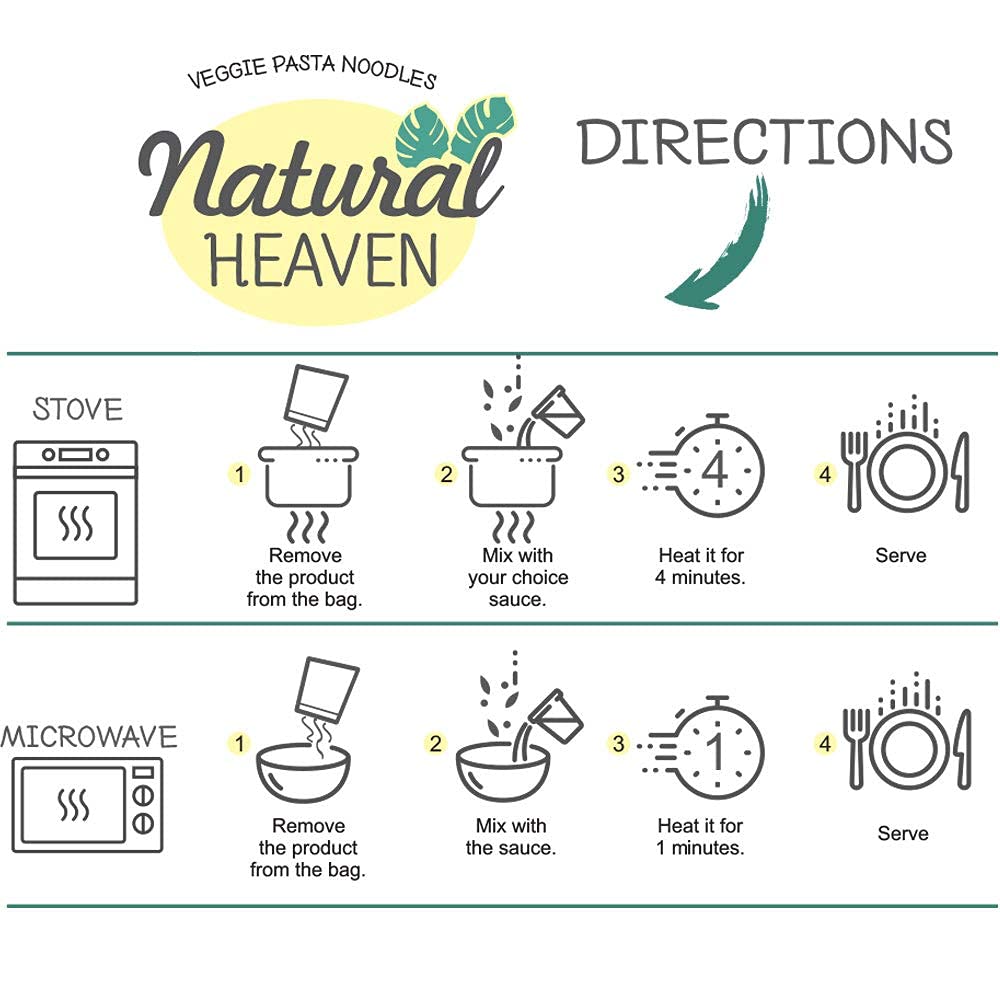 Ready Pasta Angel Hair Hearts Of Palm Noodles By Natural Heaven