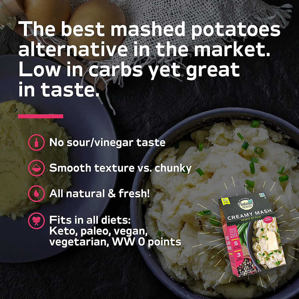 Natural Heaven Creamy Mashed Hearts of Palm 12 oz