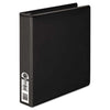 Economy Vinyl Round Ring View Binder, 11 x 8-1/2, 1-1/2" Capacity, Black,WILSON JONES,OxKom