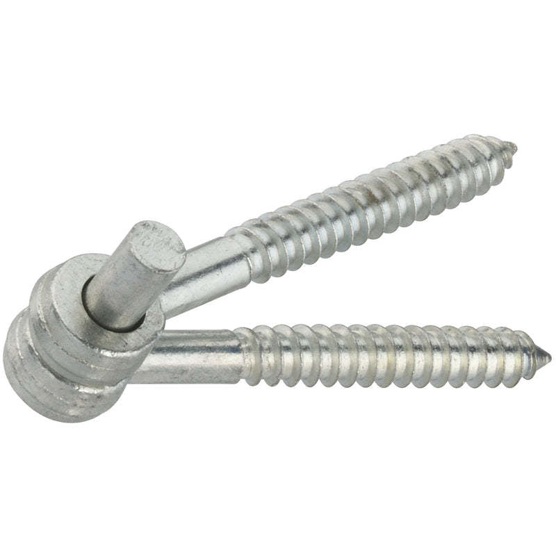 National Hardware  5 in. L Zinc-Plated  Silver  Steel  Eye Hinge,National Mfg Sales Co,OxKom