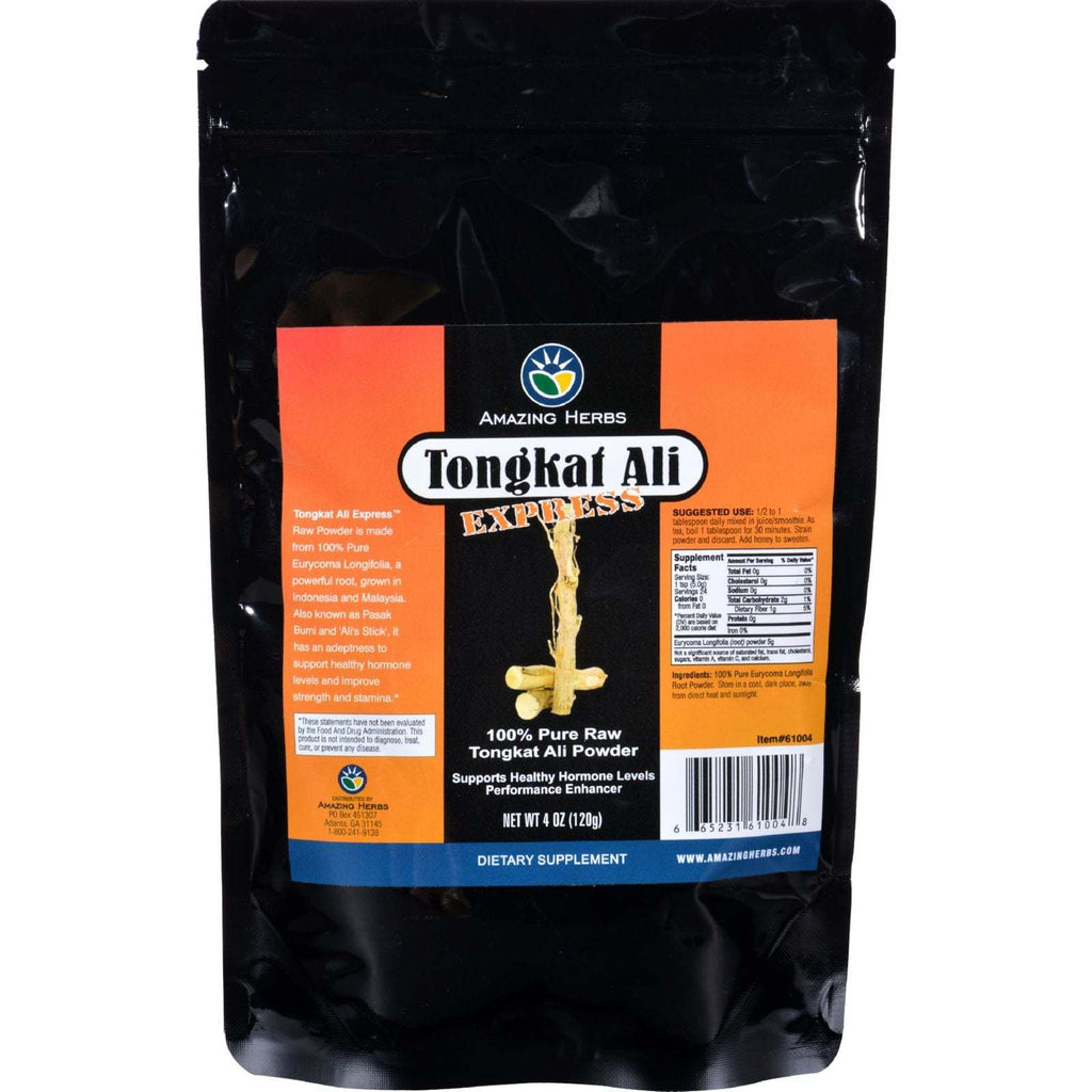 Black Seed Tongkat Ali Raw Powder - 4 oz,AMAZING HERBS,OxKom