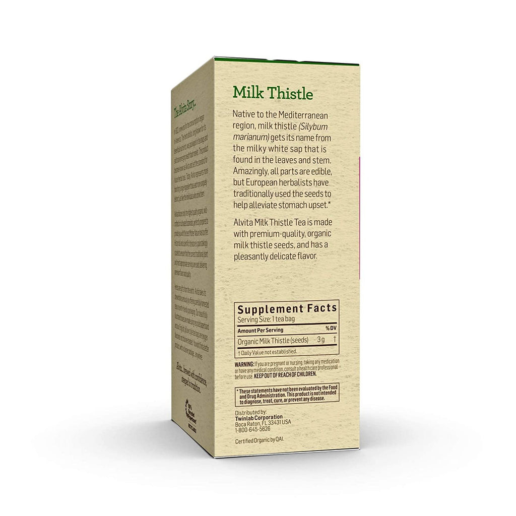 Alvita Teas Organic Herbal Tea Bags - Milk Thistle - 24 Bags,ALVITA,OxKom