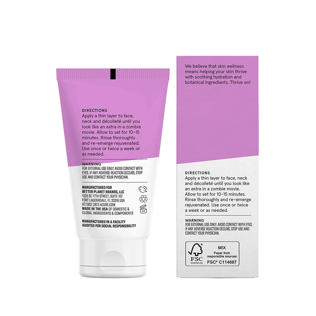 Acure Mask - Facial - Red Clay - 1.7 fl oz,ACURE,OxKom