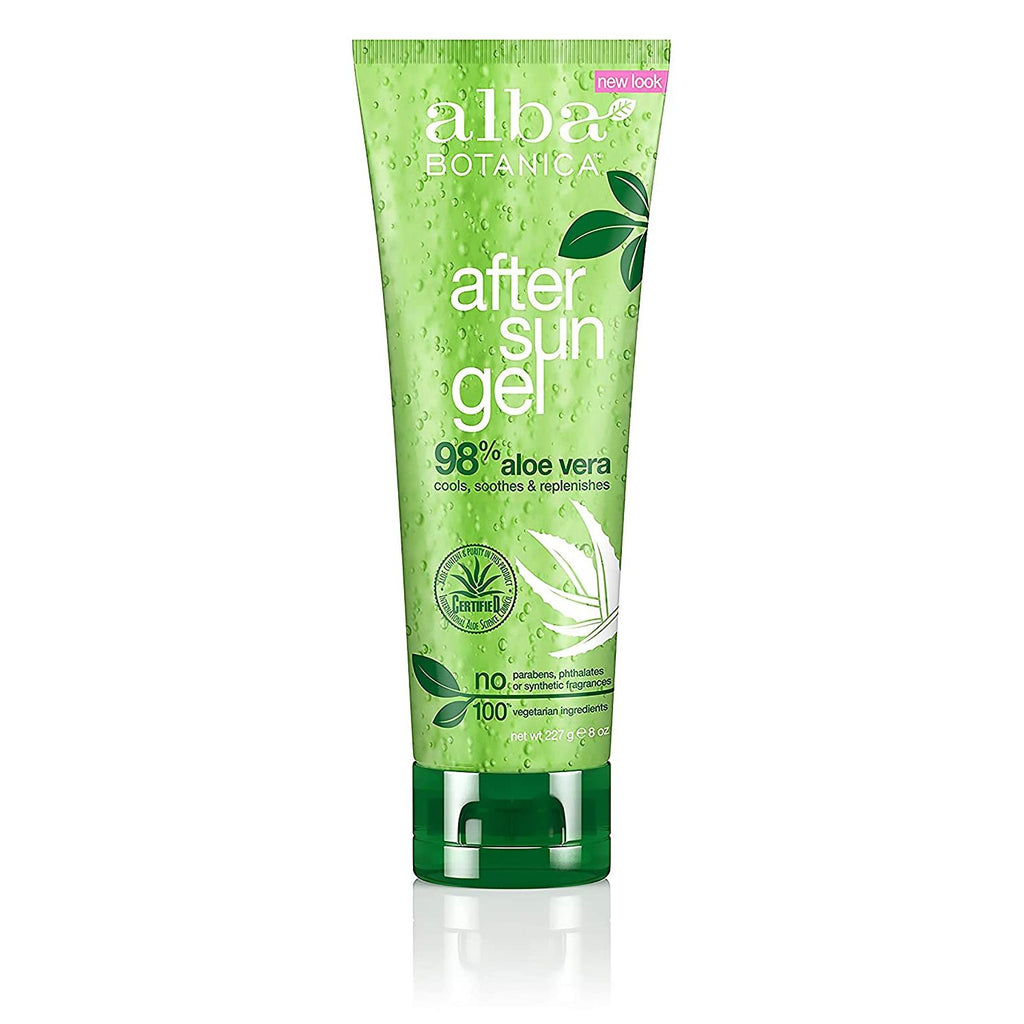 Alba Botanica After Sun Gel - 98% Aloe - 8 Oz,Alba Botanico,OxKom