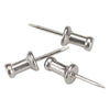 Aluminum Head Push Pins, Aluminum, Silver, 1/2", 100/Box,ADVANTUS CORPORATION,OxKom