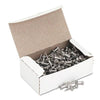 Aluminum Head Push Pins, Aluminum, Silver, 1/2", 100/Box,ADVANTUS CORPORATION,OxKom
