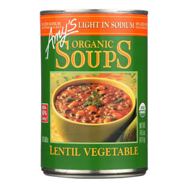 Amy's Organic Lentil Vegetable Soup - Low Sodium -  - 14.5 oz,AMY'S,OxKom