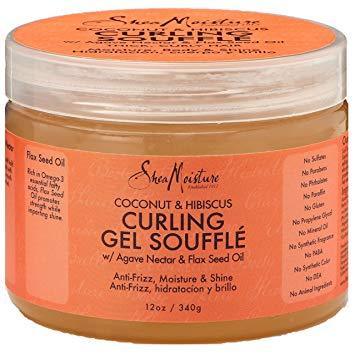 and Hibiscus Combo Pack, Curl Enhancing Smoothie 12 Ounce & Gel Souffle 12 Oz,SheaMoisture,OxKom