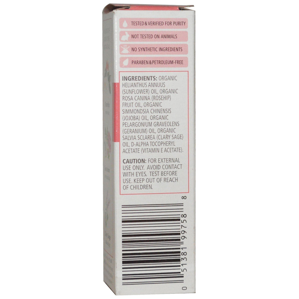 Aura Cacia Organic Face Oil Serum - Rosehip - 1 Fl Oz,AURA CACIA,OxKom