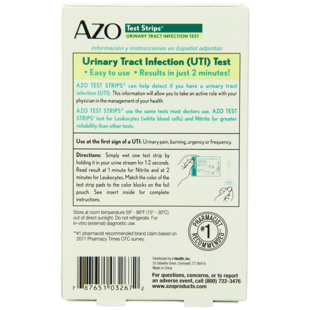 Azo Test Strips - 3 Test Strips,AZO,OxKom