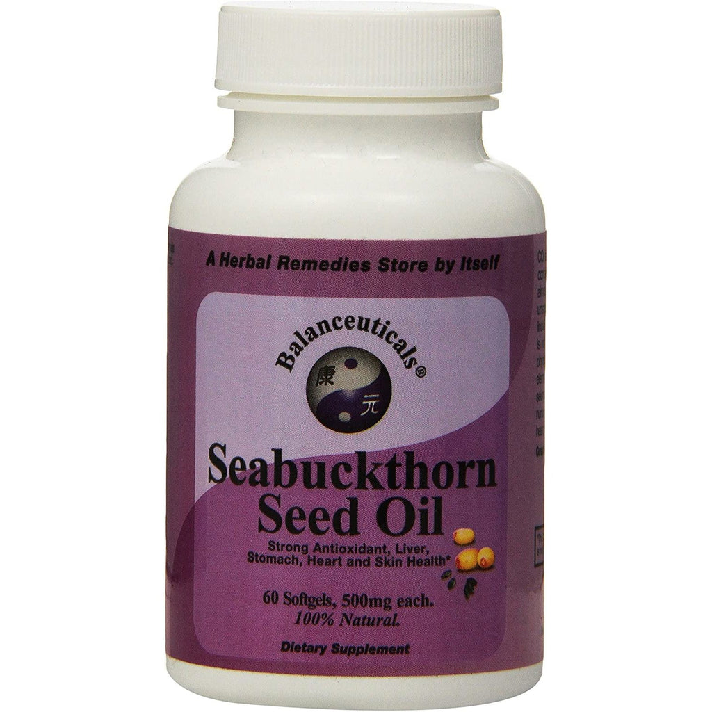 Balanceuticals Seabuckthorn Seed Oil - 500 mg - 60 Softgels,BALANCEUTICALS,OxKom
