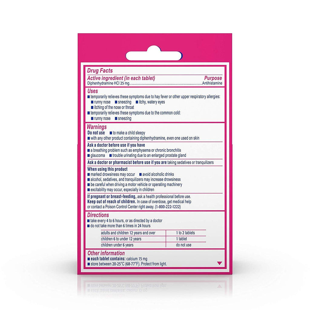 BENADRYL ULTRATABS® Tablets GO PACKS™ (peggable) 8 ct.,BENADRYL,OxKom