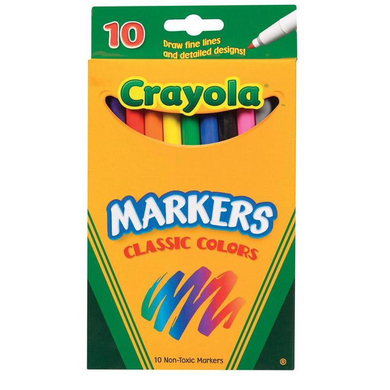BINNEY & SMITH /CRAYOLA Non Washable Markers Fine Point Classic,Hallmark Cards Inc,OxKom