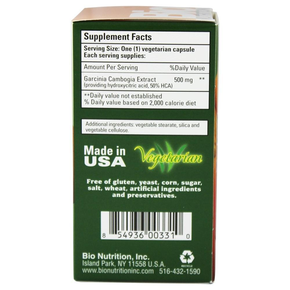 Bio Nutrition Garcinia Cambogia 500mg - 60 Vcaps,BIO NUTRITION INC,OxKom