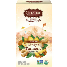 Celestial Seasonings Tea Hrbl Org Gngr Tumr 20 Bg,CELESTIAL SEASONINGS,OxKom