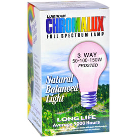 Chromalux Lumiram Full Spectrum 3 Way 50/100/150 WT Light Bulb,CHROMALUX,OxKom