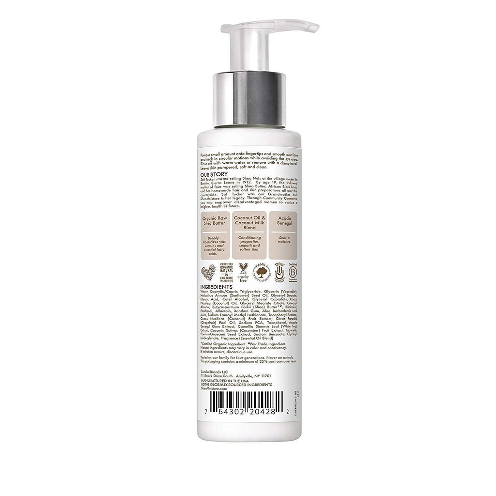 Daily Hydration Face Lotion 3 Ounce & Daily Hydration Face Milk Cleanser 4 Oz,SheaMoisture,OxKom
