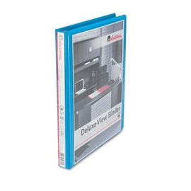 Deluxe Round Ring Vinyl View Binder, 1/2