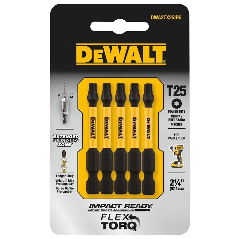 DeWalt  Impact Ready  Torx  T25 in.  x 2 in. L Screwdriver Bit  1/4 in.,DEWALT,OxKom