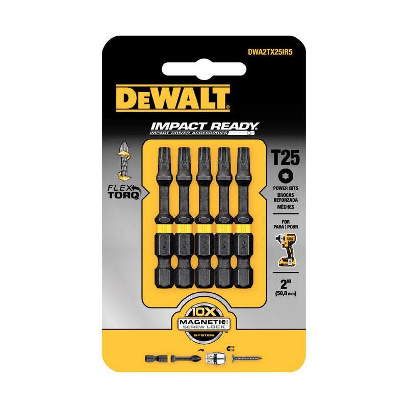 DeWalt  Impact Ready  Torx  T25 in.  x 2 in. L Screwdriver Bit  1/4 in.,DEWALT,OxKom