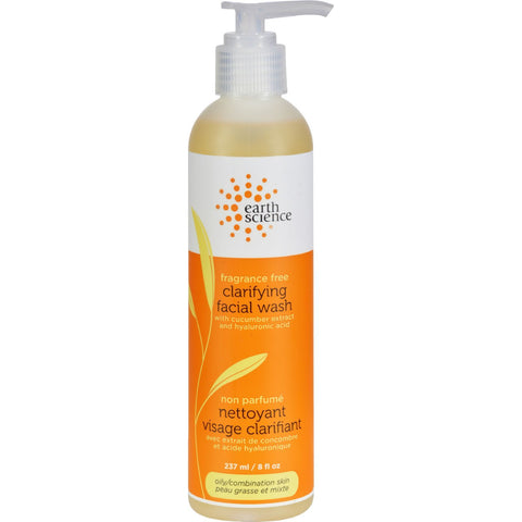 Earth Science Clarifying Facial Wash Fragrance Free - 8 fl oz,EARTH SCIENCE,OxKom
