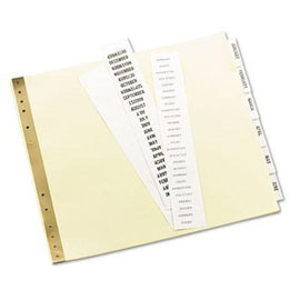 Gold Line Data Binder Insertable Tab Index, 6-Tab, 9-1/2 x 11, Buff,AVERY,OxKom