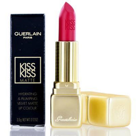 Guerlain Kiss Lipstick 0.12 Oz Daring Pink Matte Lip Colour (M376) Hydrating,GUERLAIN,OxKom