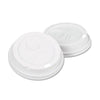 Dome Drink-Thru Lids, Fits 10, 12 & 16oz Paper Hot Cups, White,DIXIE,OxKom