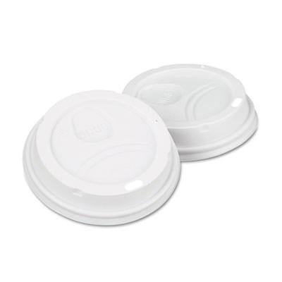 Dome Drink-Thru Lids, Fits 10, 12 & 16oz Paper Hot Cups, White,DIXIE,OxKom