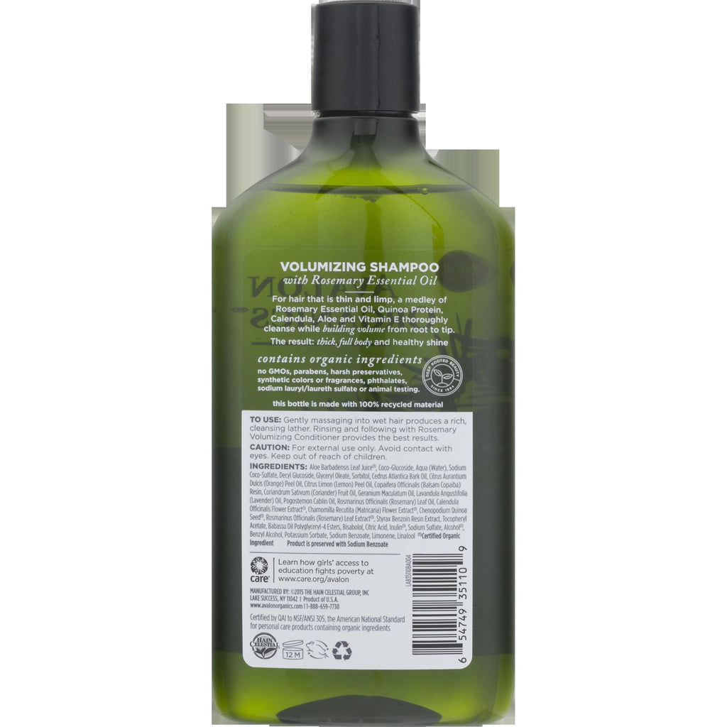 Avalon Organics Volumizing Shampoo Rosemary - 11 fl oz,AVALON,OxKom