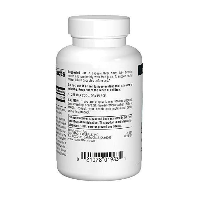 Source Naturals L-Tryptophan, 500 mg 30 caps,Source Naturals,OxKom