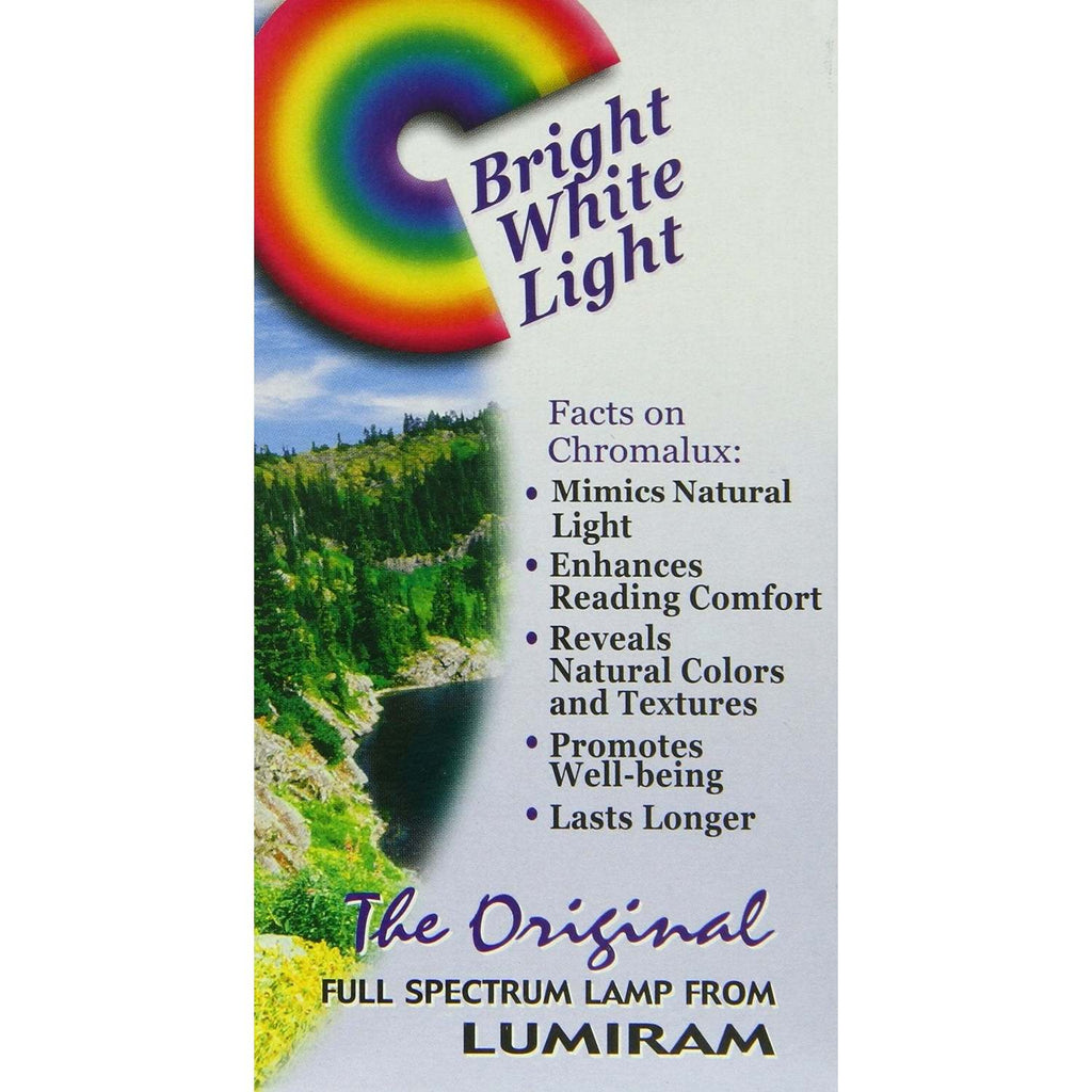 Chromalux Standard Clear 3 Way Light Bulb,CHROMALUX,OxKom