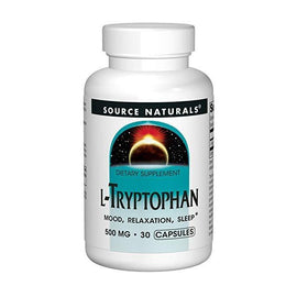 Source Naturals L-Tryptophan, 500 mg 30 caps,Source Naturals,OxKom