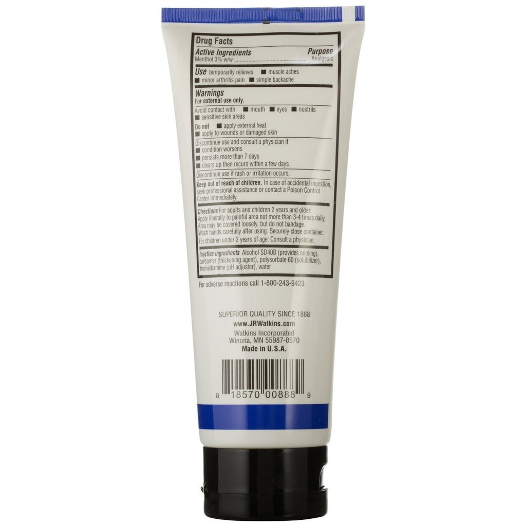 J.R. Watkins Muscle Cooling Gel - 3.3 oz,J R WATKINS,OxKom